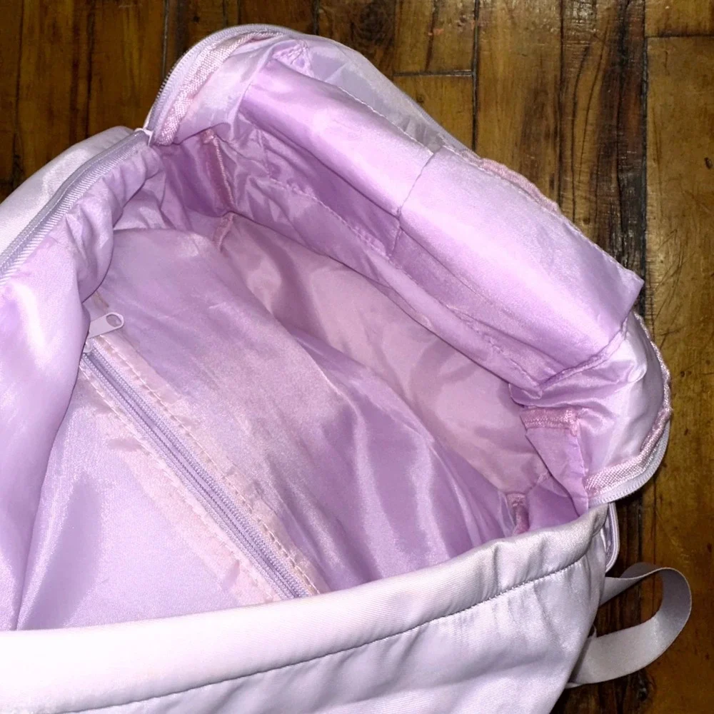 Madden Girl Lilac‎ Nylon Backpack and Crossbody Set 2 Piece Tech School Travel